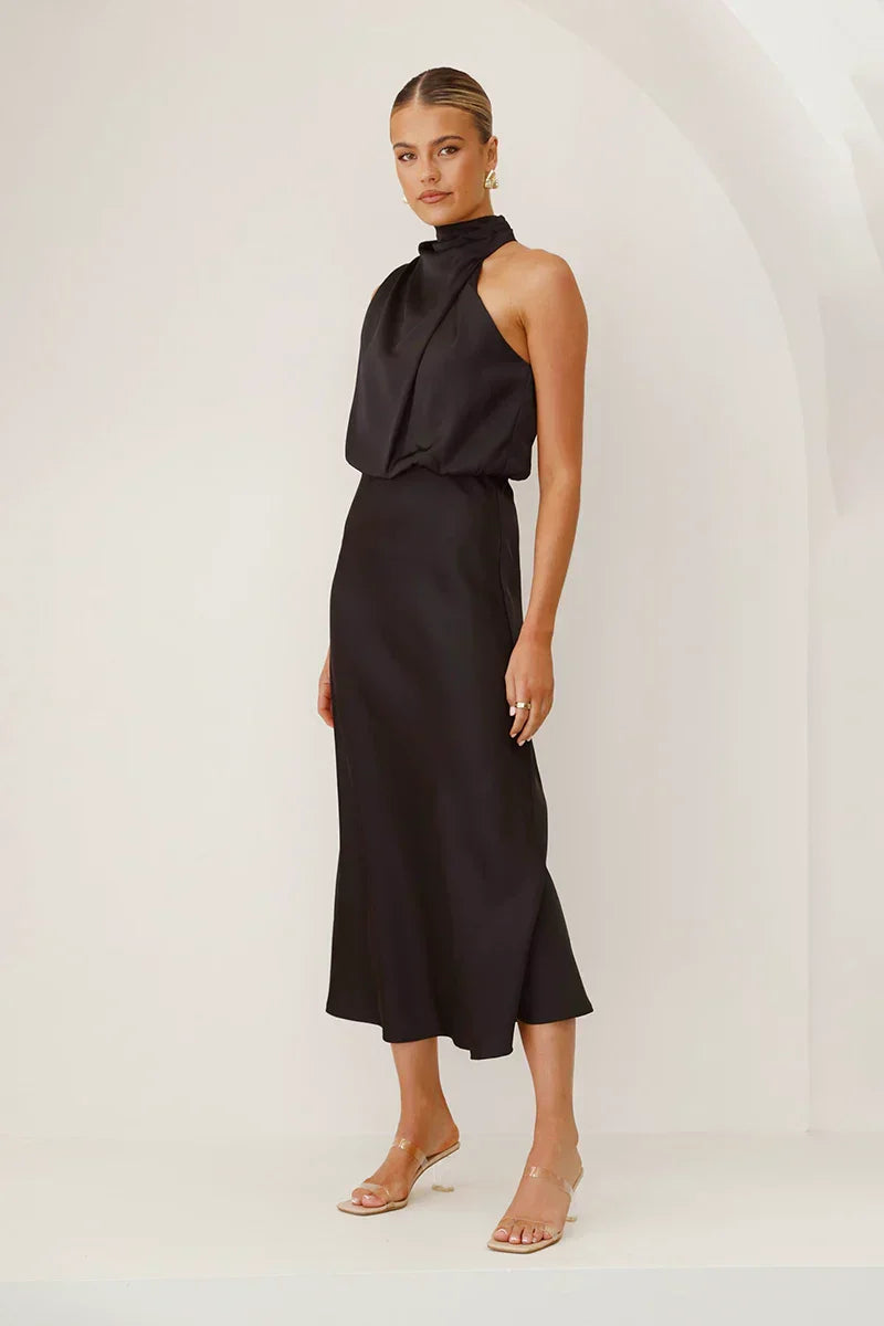 Ximena Premium Maxi Dress Black Boutique Collection