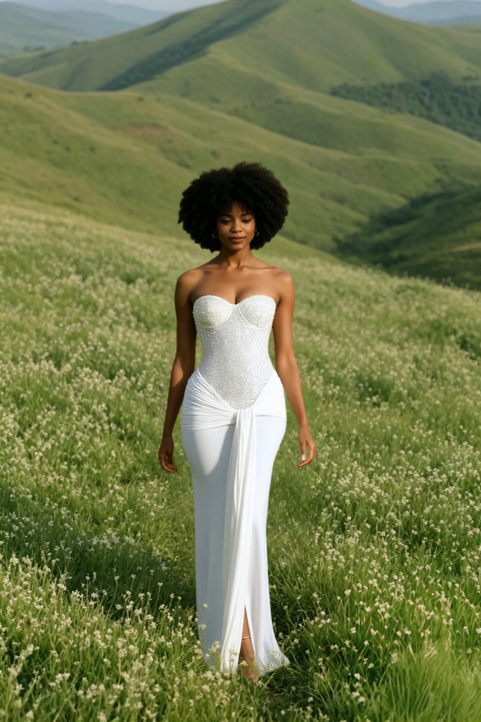 High-Waist Bodycon Dress