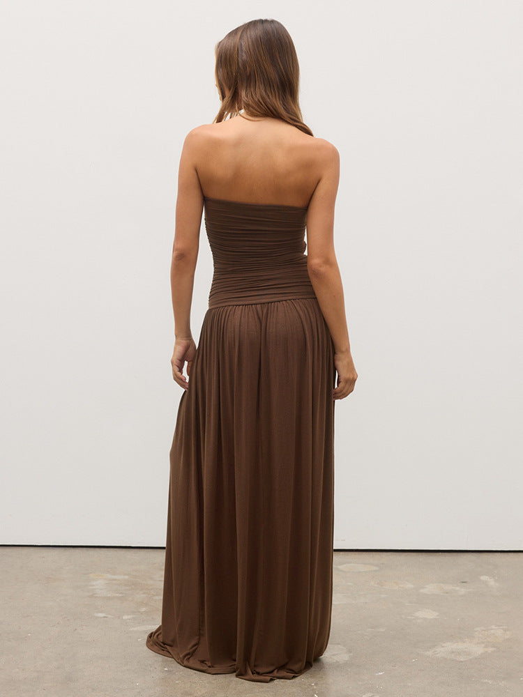 Becky Maxi Dress - Brown