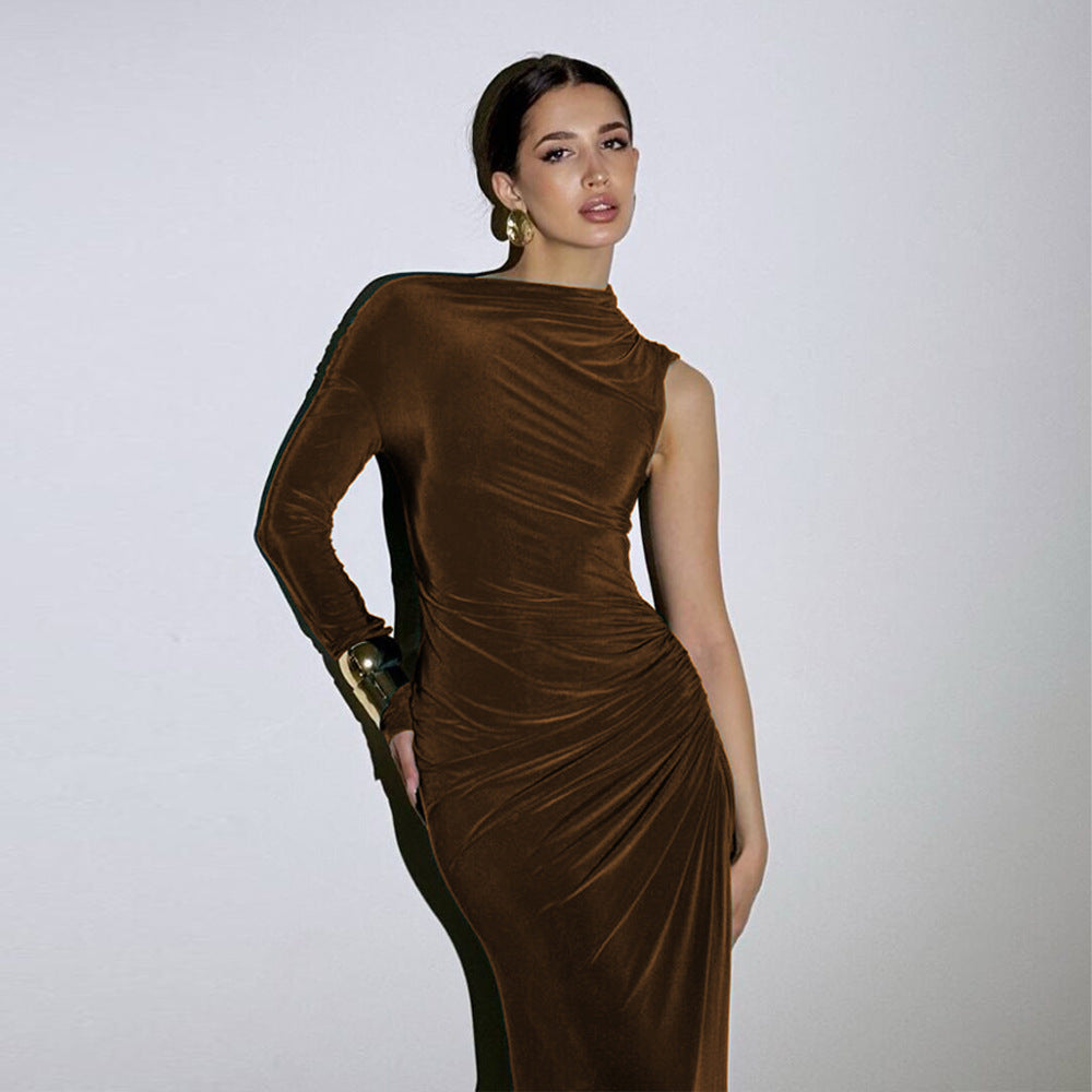 Cerva Maxi Dress - Brown