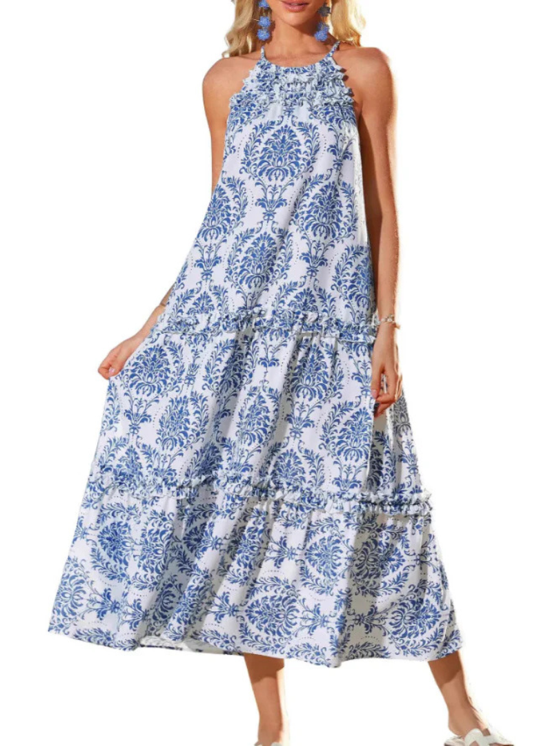 Francine™ | Statement Printed Casual Maxi Dress