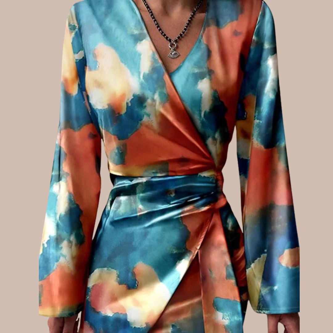 Pilar Womens Wrap Dress Dress with Tailored Everyday Styling