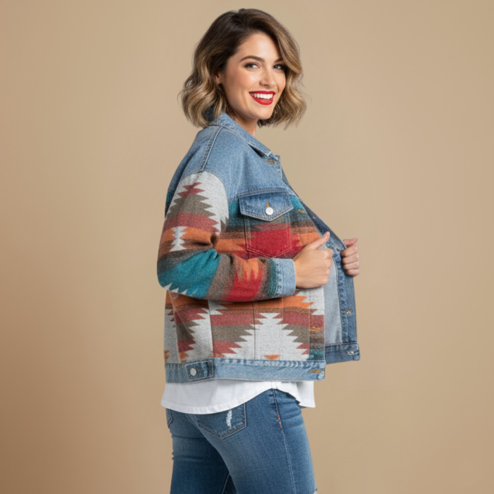 Retro Denim Patchwork Jacket