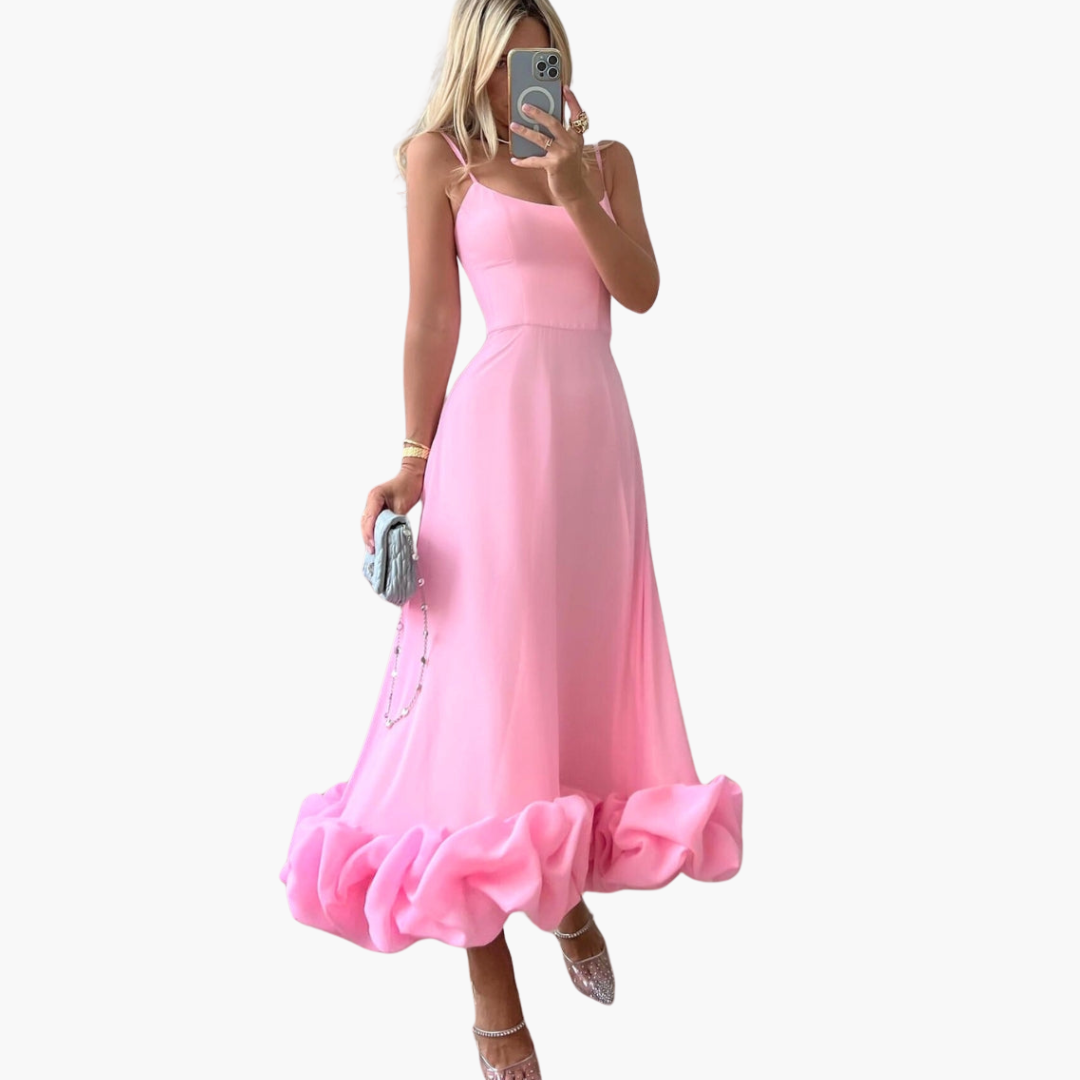 Iris | Graceful Flowing Dress Pink