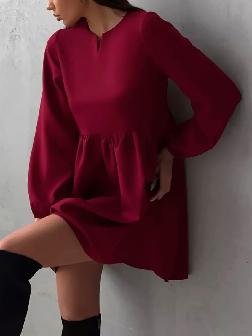 Sansa Dress - Maroon
