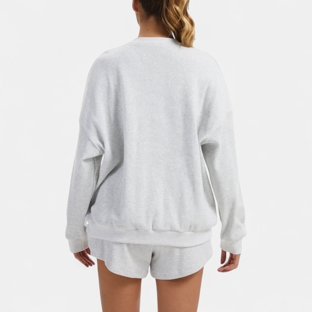 SUNDAY™ – Cozy Waffle Knit Lounge Set