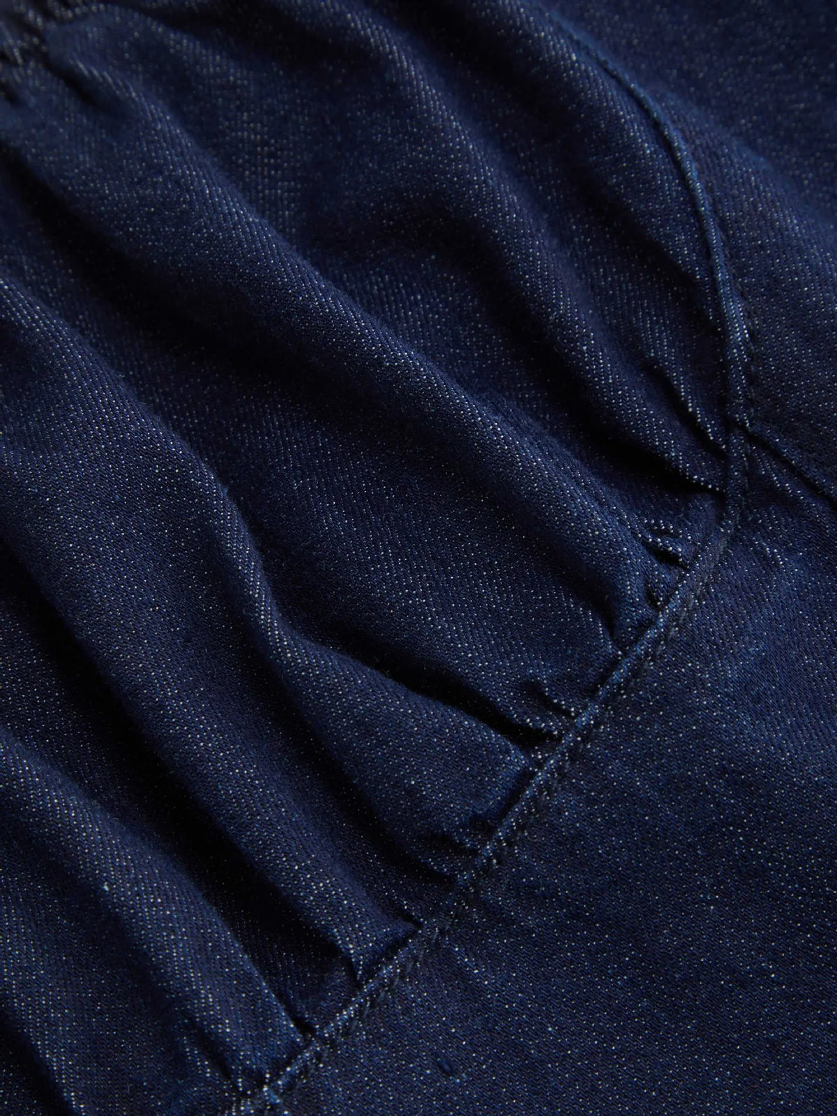Denim-Look Ruched Bust Button Front Cami Skater Mini Dress 2