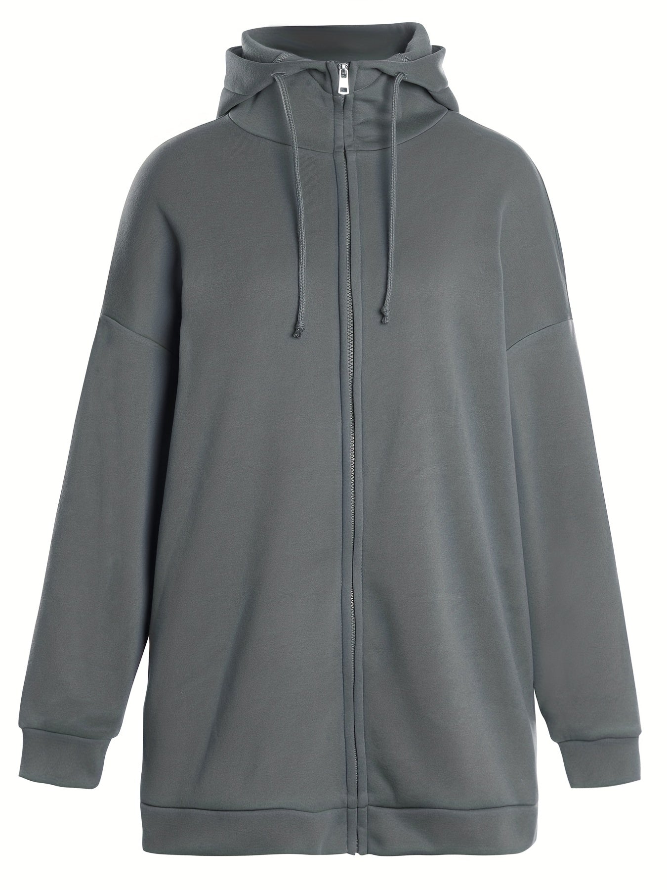 Solid Color Casual Sports Hooded Zipper Sweatshirs