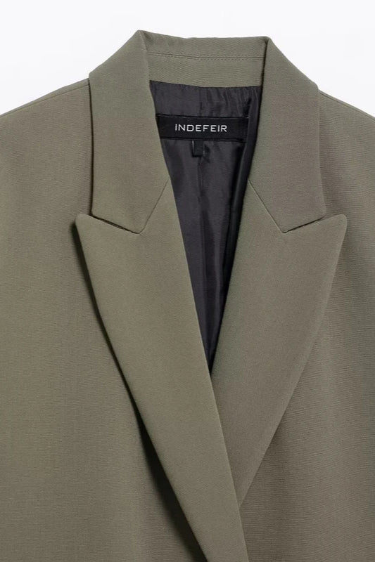 Double Breasted Casual Blazer