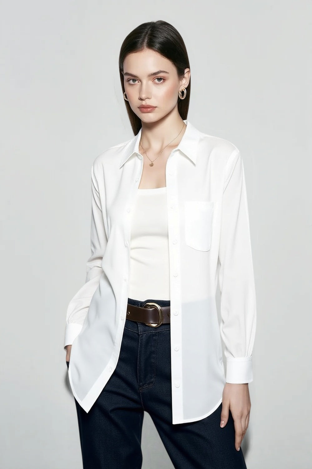 Linen Slim Fit Blouse