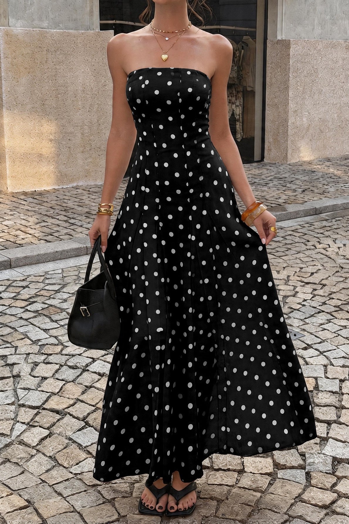 High-Waist Maxi Dress