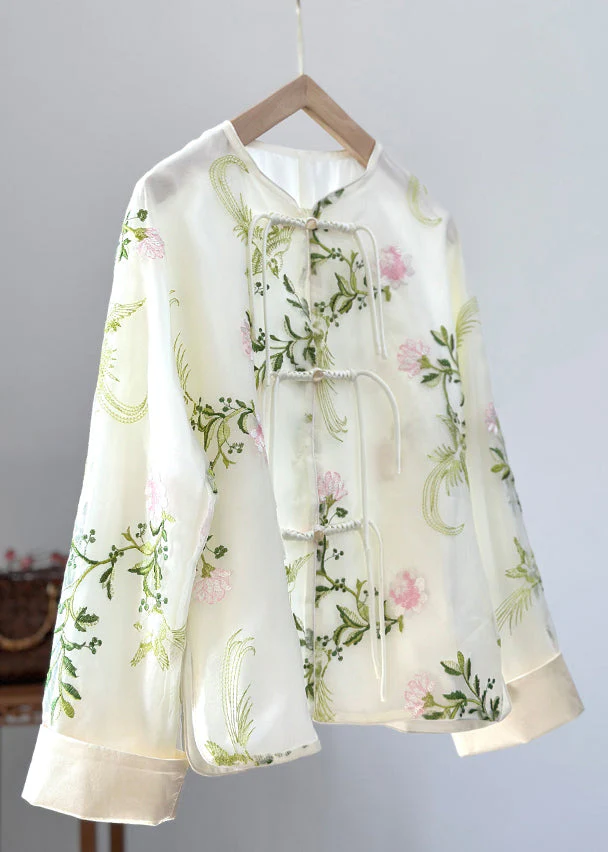 Grey Button Grace Cotton Blouses