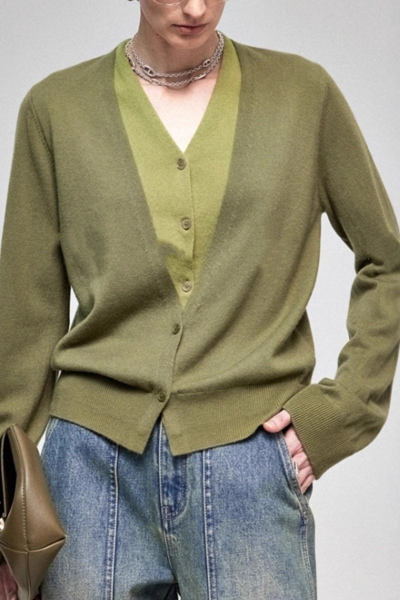 TwoinOne Pure Wool Knit Top