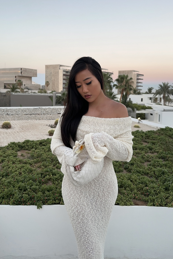 ALLURE BOUCLE MAXI DRESS