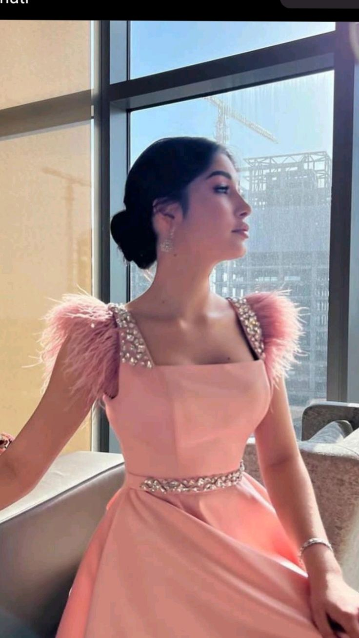 Pink A-line Satin Prom Dress,Pink Senior Prom Gown cc1009