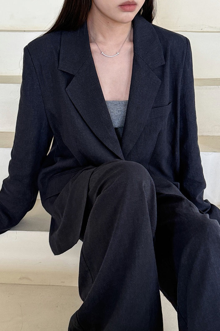 Tencel Linen Blend Autumn Blazer
