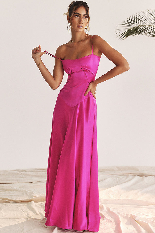 Anabella Black Lace Up Maxi Dress 14