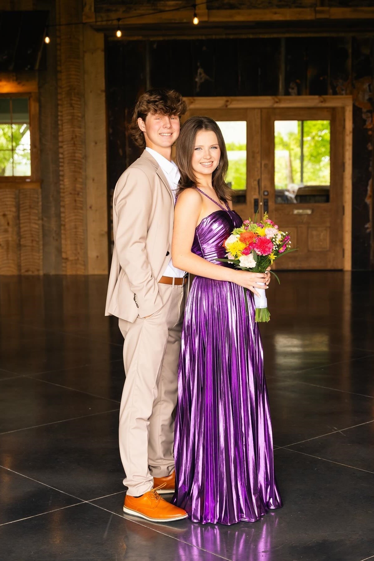 Sparkly Gold A-Line Halter Neck Long Prom Party Dress With Split