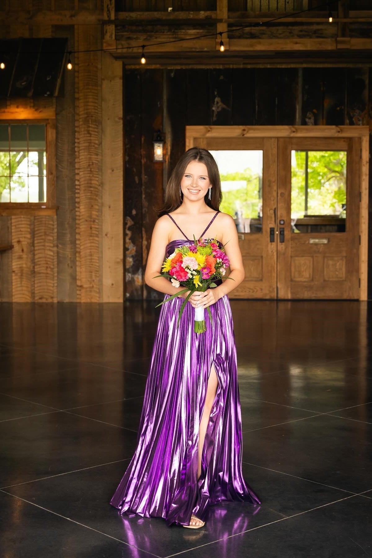 Sparkly Gold A-Line Halter Neck Long Prom Party Dress With Split