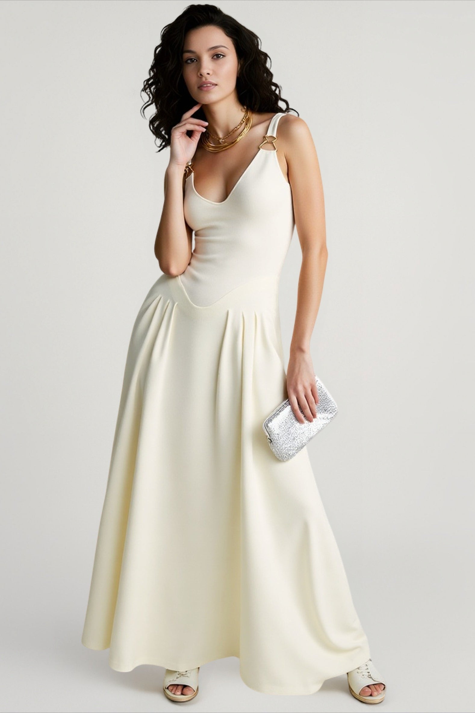 Sheer Mesh Maxi Dress