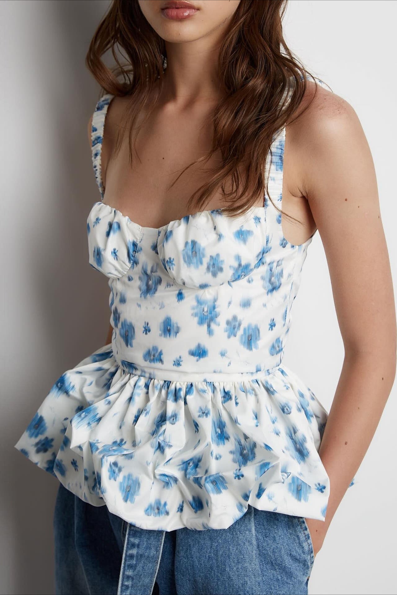Floral Smocked Cami Top