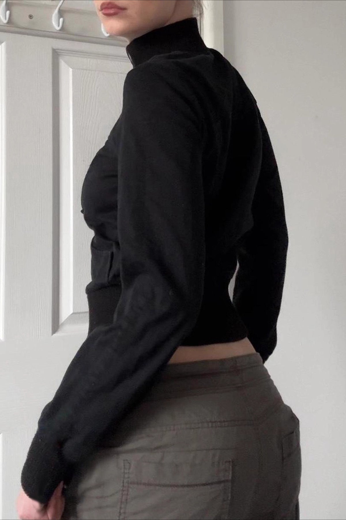 Cropped Belted Cargo Jacket