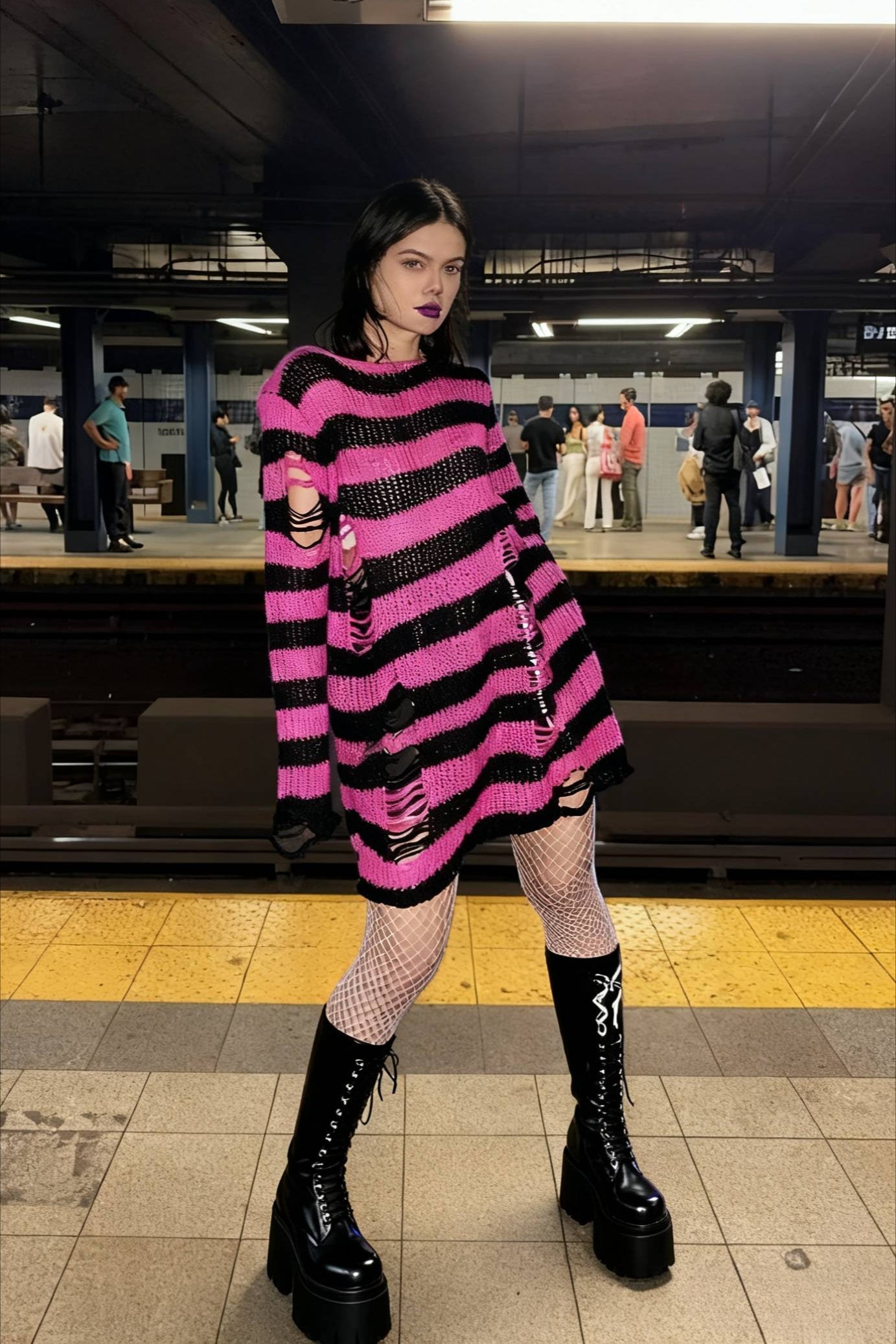 Distressed Star Embroidery Trendy Mini Denim Skirt