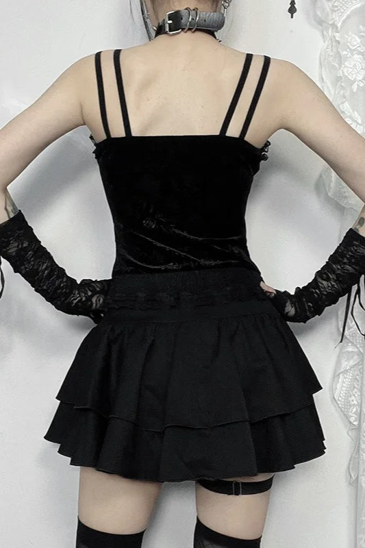 Halloween Cross Pleated Skirt