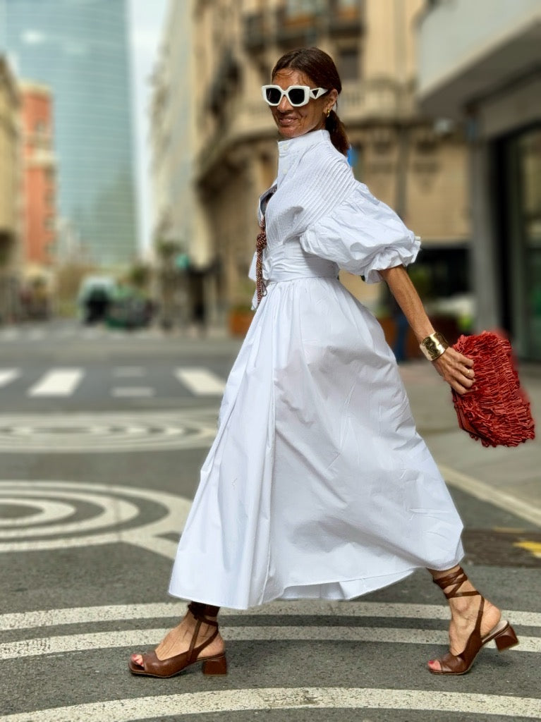 Vera Minimalist White Dress Everyday Luxe Edit