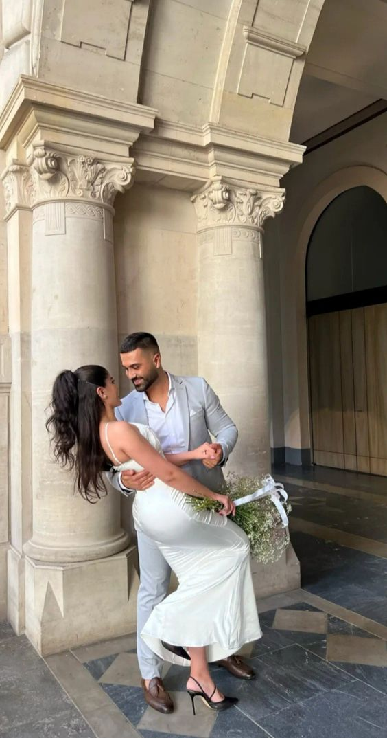 Elegant White Sheath Prom Dress,White Engagement Dress cc1326