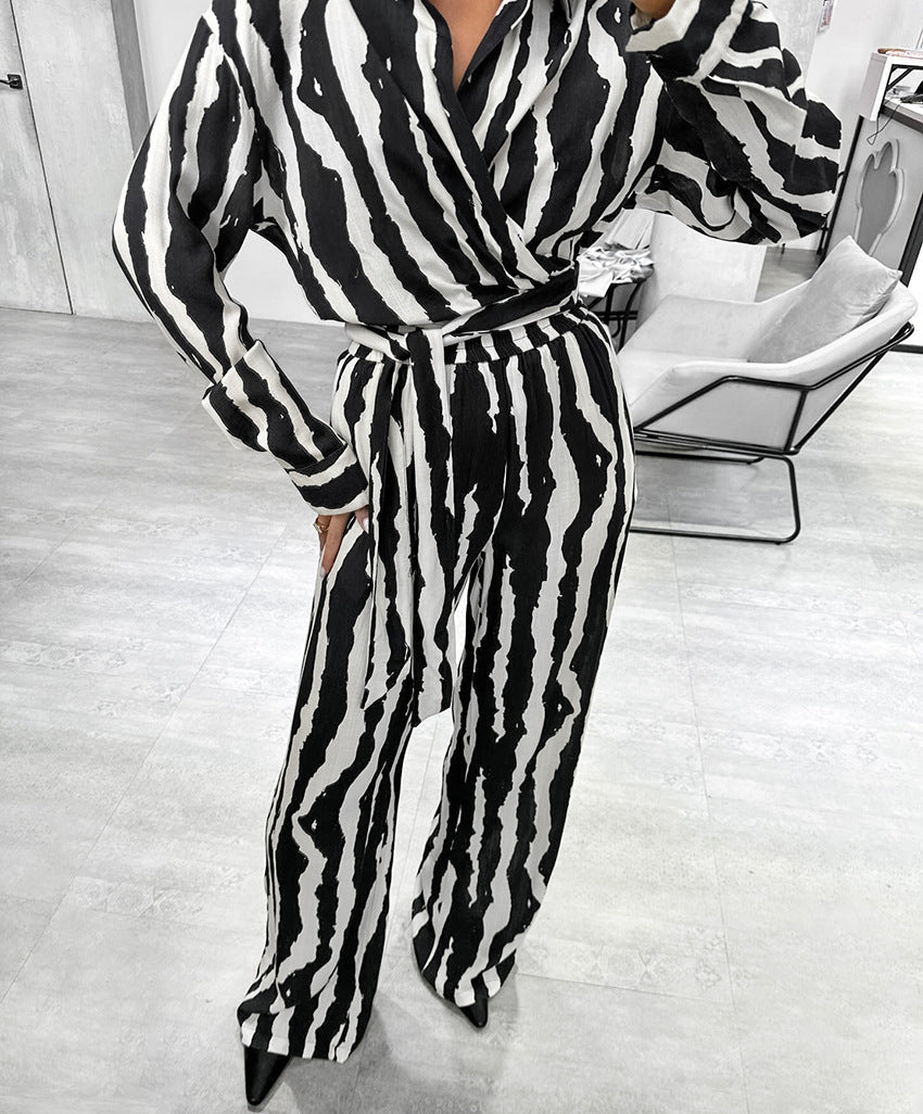 Bold Stripe Coord - Black