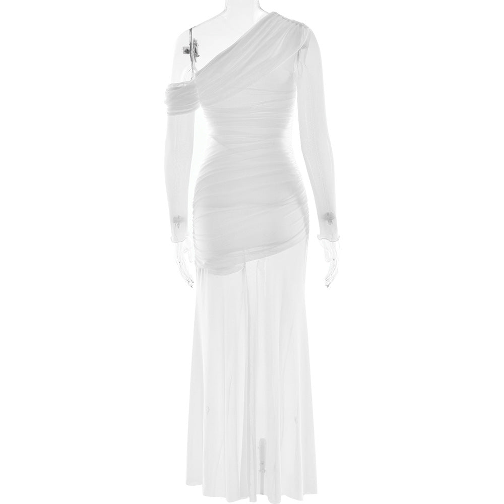 Soprano One Shoulder Dress White