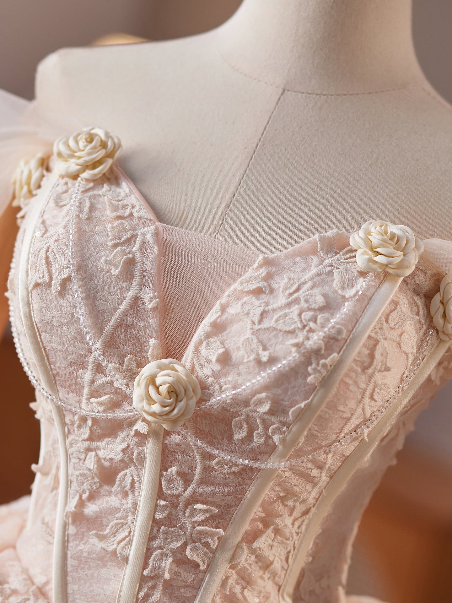 New Arrival A Line Champagne Off The Shoulder Homecoming Dress with 3D Flower Appliques
