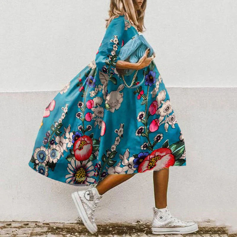 Hebe Aesthetic and Festive Printed Dress Premium Wardrobe Essential