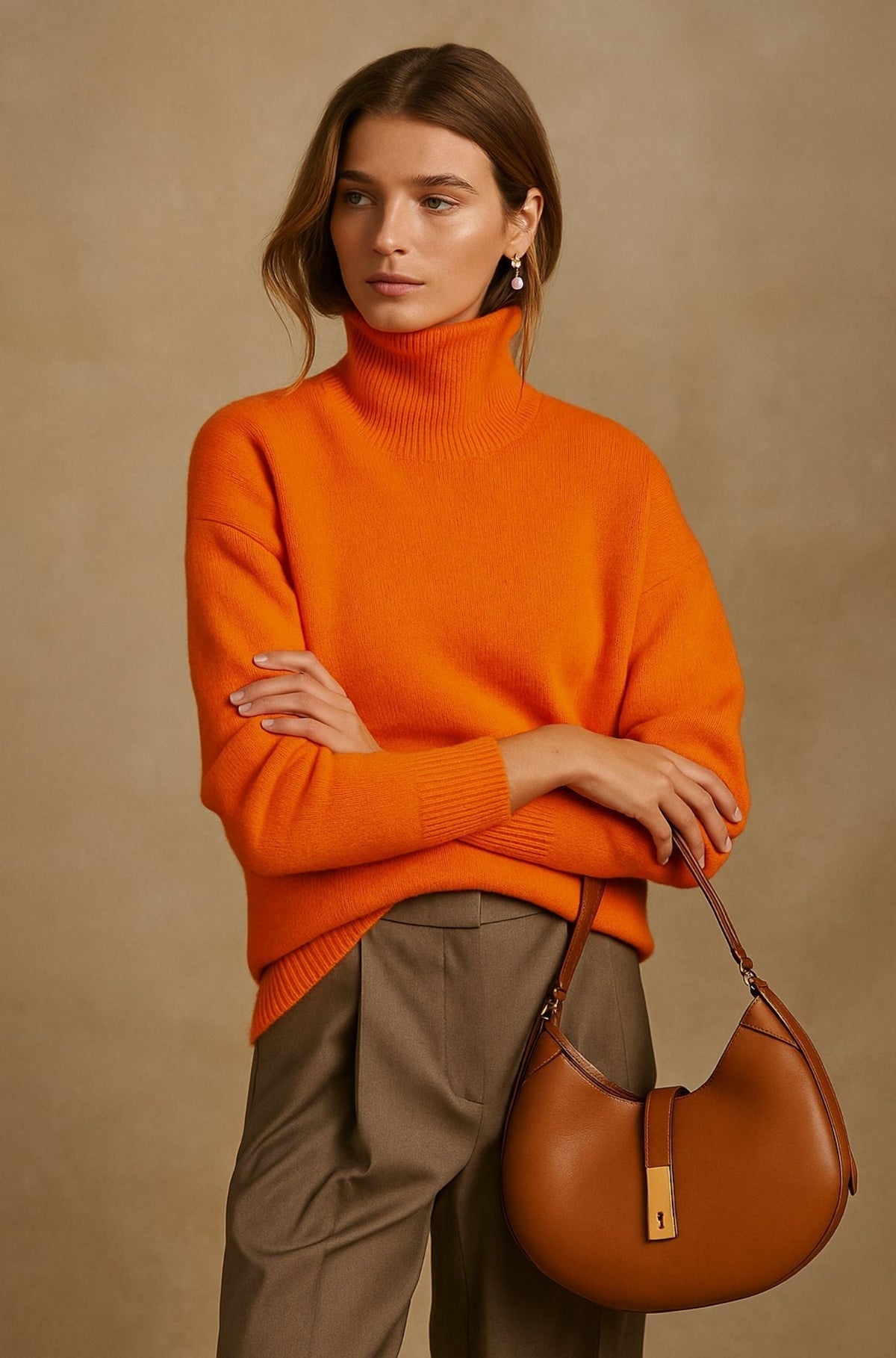Women's Sweater | High Turtleneck Collar