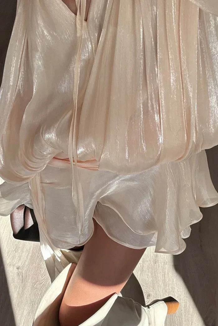 LARA RUFFLE MINI DRESS