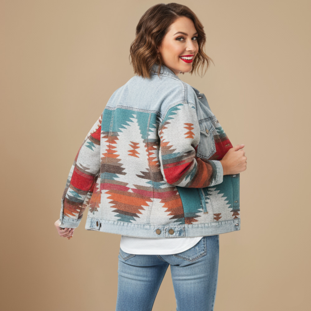 Retro Denim Patchwork Jacket