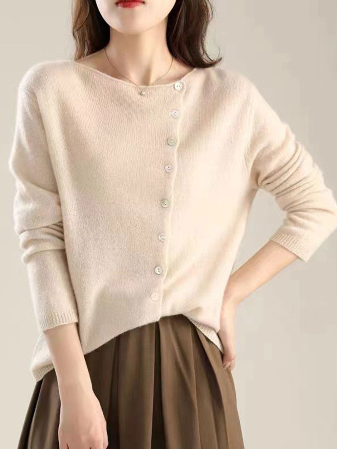 Women's Cardigan | V-Neck Button Closure