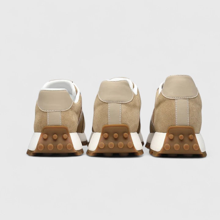 Lace Up Round Toe Lug Sole Sneakers