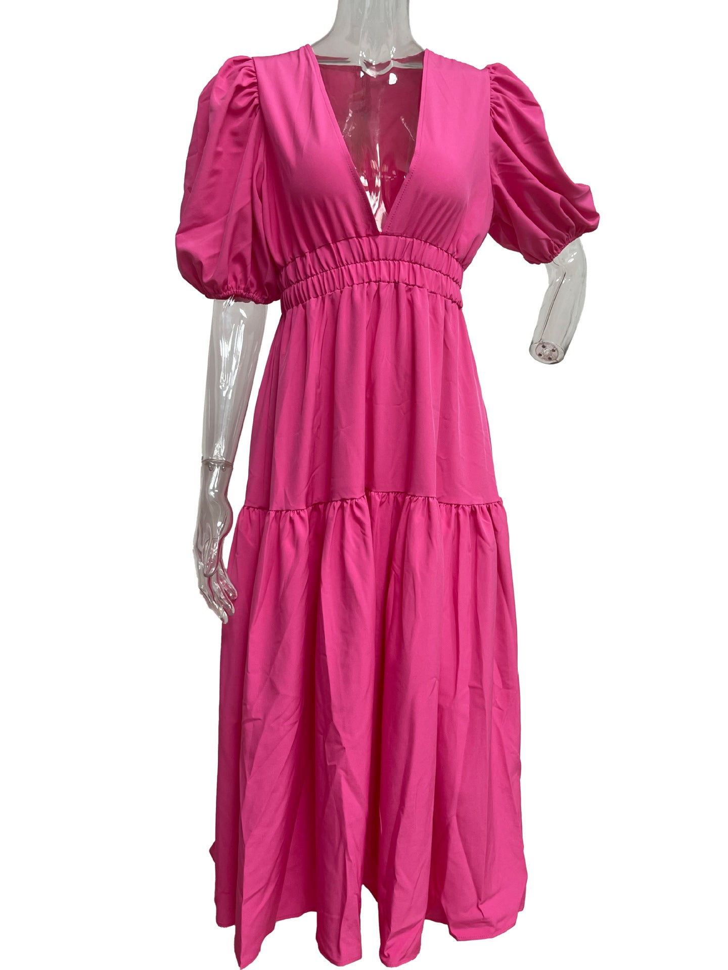 Brunch It Right Midi Dress - Rose Red