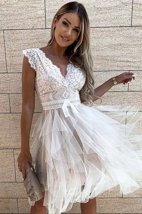 Absolutely Stunning Lace Mini Dress - 3 Colors 5