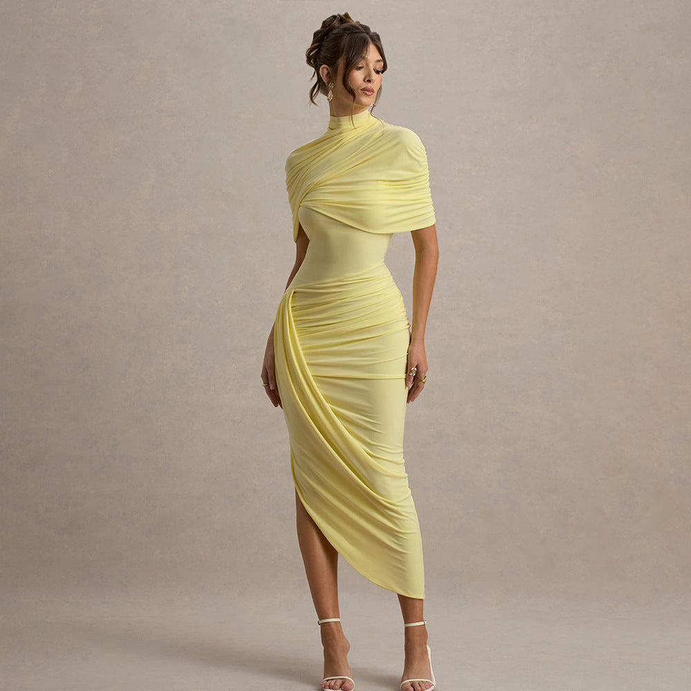 Deardorff Midi Dress Yellow