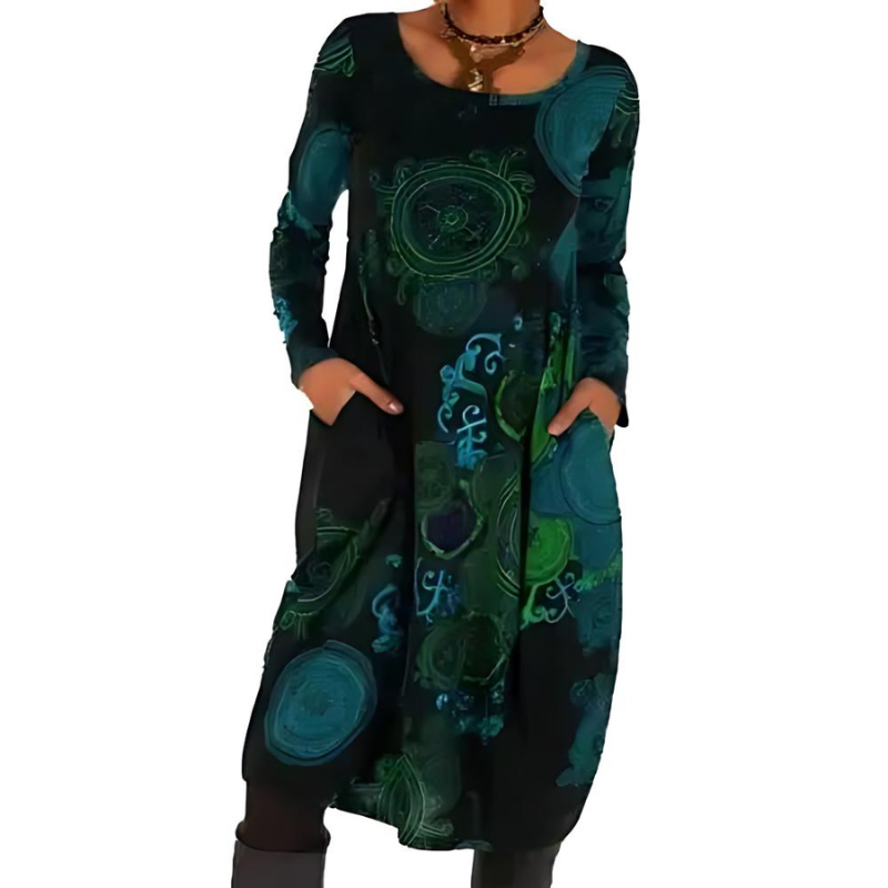 Katie | Winter Dress Blue