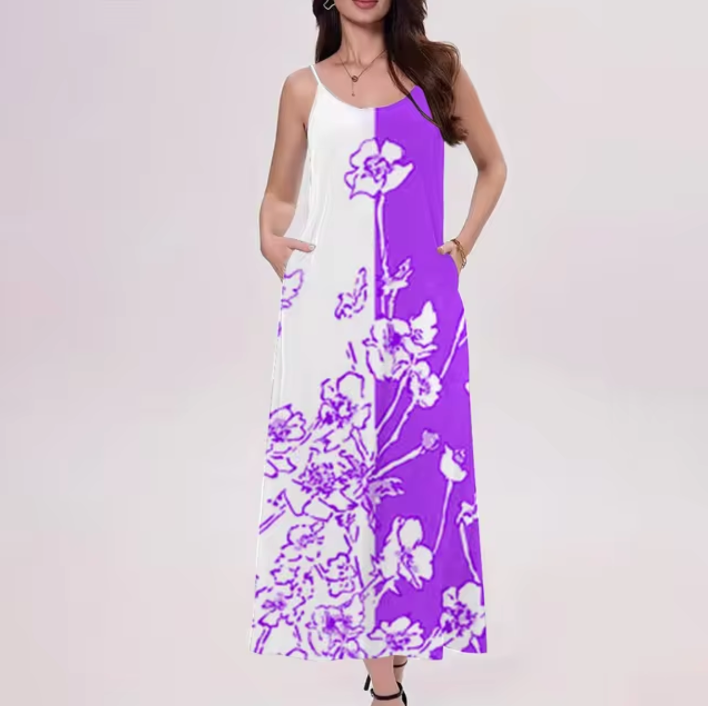Vanda Boutique Sleeveless Floral Print Dress Collection