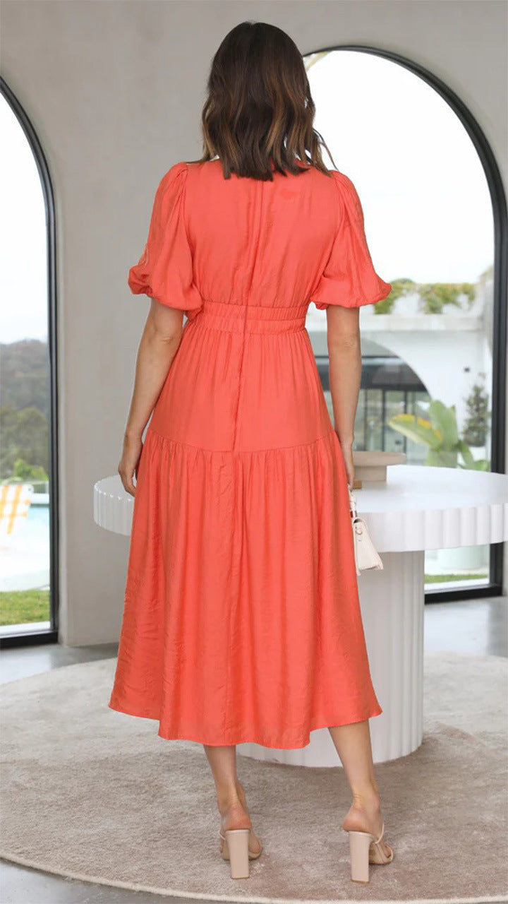 Brunch It Right Midi Dress Red
