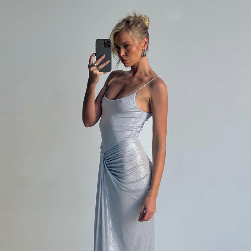 Vinson Maxi Dress - Silver