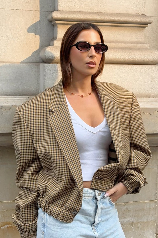 Timeless Plaid Relaxed Fit Blazer