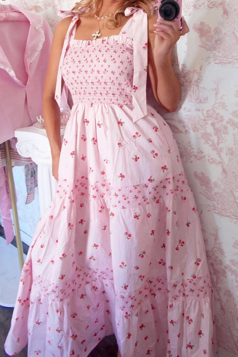 TieBack Edition Maxi Floral Dress