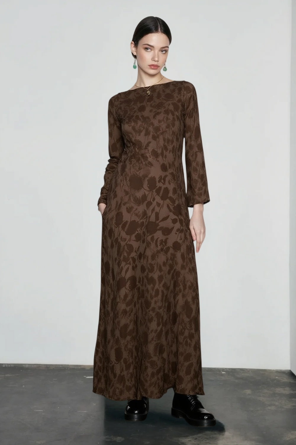 High-Waist Maxi Dress