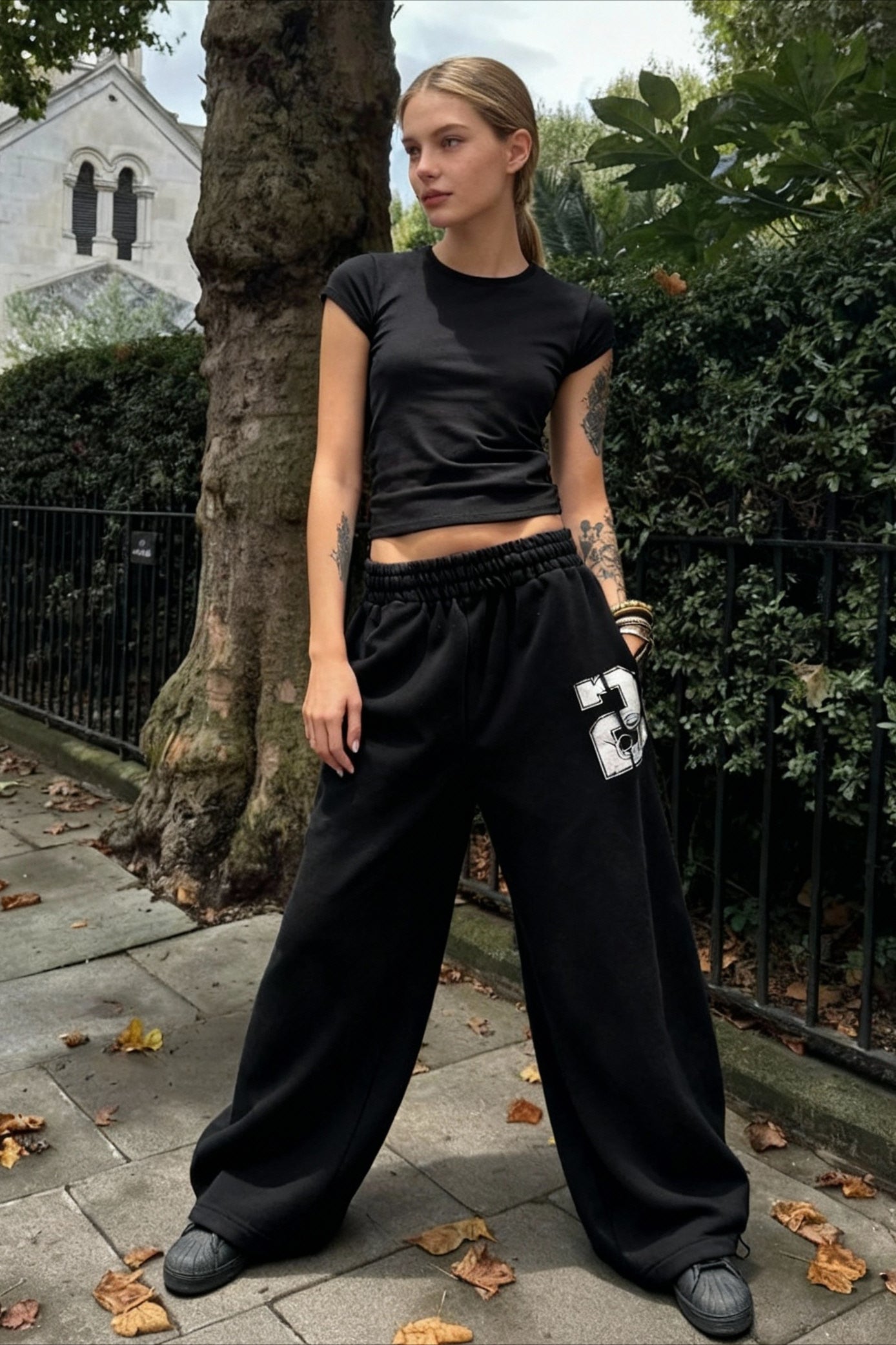 Y2K Oversized Blue Sweat Pant